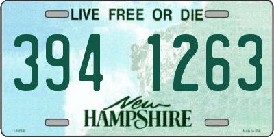 NH license plate 3941263