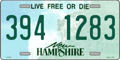NH license plate 3941283