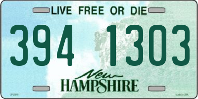 NH license plate 3941303