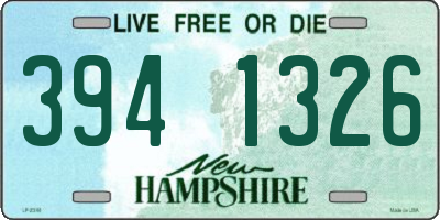 NH license plate 3941326