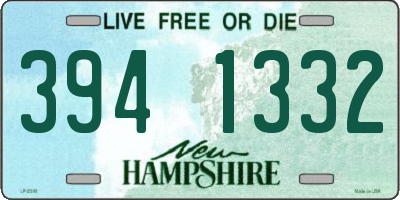 NH license plate 3941332