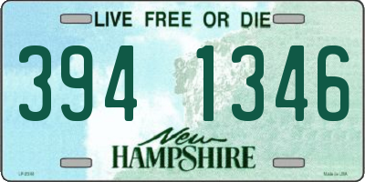 NH license plate 3941346