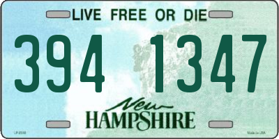 NH license plate 3941347