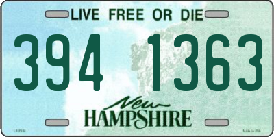 NH license plate 3941363