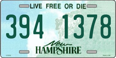 NH license plate 3941378