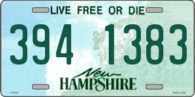NH license plate 3941383