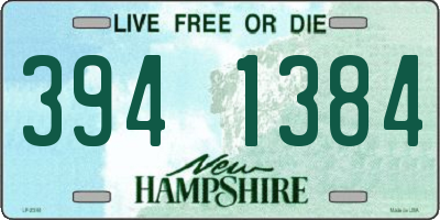 NH license plate 3941384