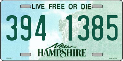 NH license plate 3941385