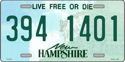 NH license plate 3941401