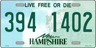NH license plate 3941402