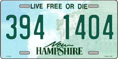 NH license plate 3941404