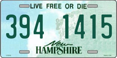 NH license plate 3941415