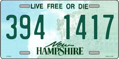 NH license plate 3941417