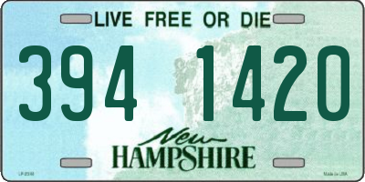 NH license plate 3941420