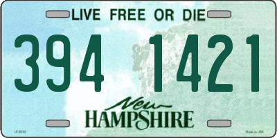 NH license plate 3941421