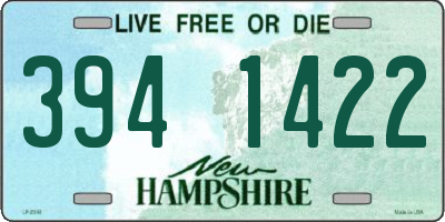 NH license plate 3941422