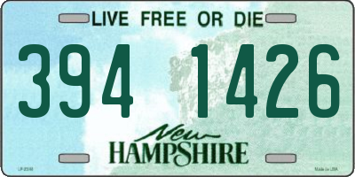 NH license plate 3941426