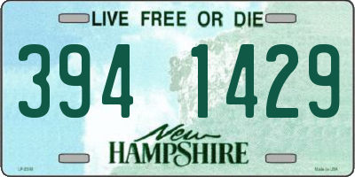 NH license plate 3941429