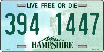 NH license plate 3941447