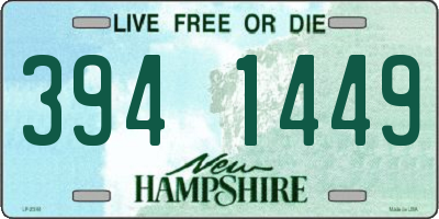 NH license plate 3941449