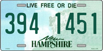 NH license plate 3941451