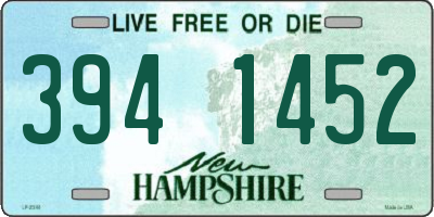 NH license plate 3941452