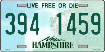 NH license plate 3941459