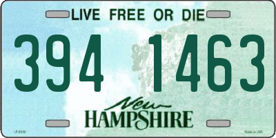 NH license plate 3941463