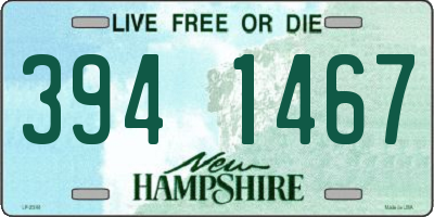 NH license plate 3941467
