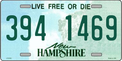 NH license plate 3941469