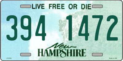 NH license plate 3941472