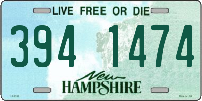 NH license plate 3941474