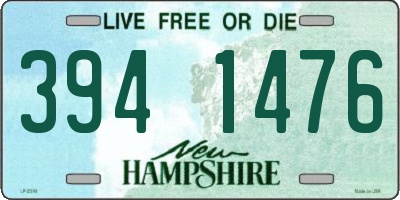 NH license plate 3941476