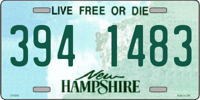 NH license plate 3941483