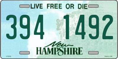NH license plate 3941492