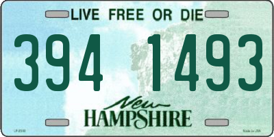NH license plate 3941493