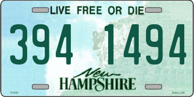 NH license plate 3941494