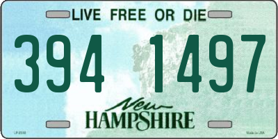 NH license plate 3941497