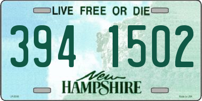 NH license plate 3941502