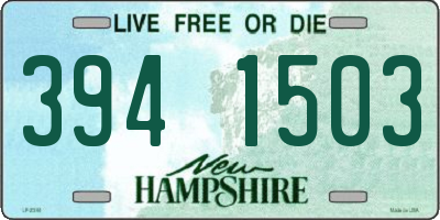 NH license plate 3941503