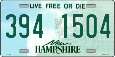 NH license plate 3941504