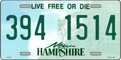 NH license plate 3941514