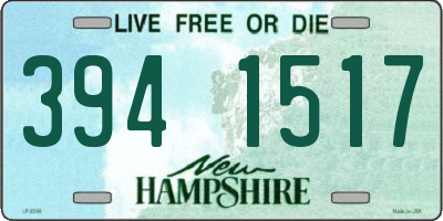 NH license plate 3941517