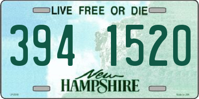 NH license plate 3941520