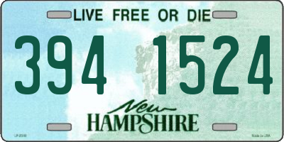 NH license plate 3941524