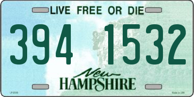 NH license plate 3941532