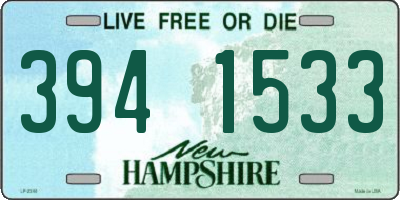 NH license plate 3941533