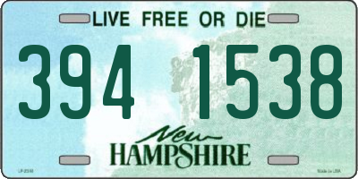 NH license plate 3941538