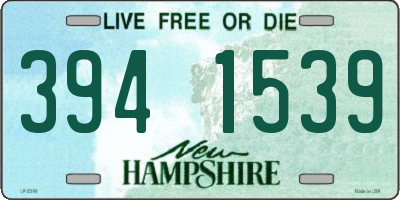 NH license plate 3941539