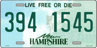 NH license plate 3941545